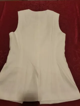 Chaleco blanco mujer