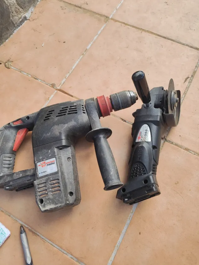 Taladro Wurth y Amoladora Angular