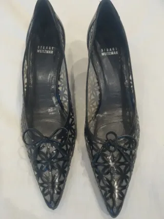 Zapatos Salón Stuart Weitzman Negros/Plata