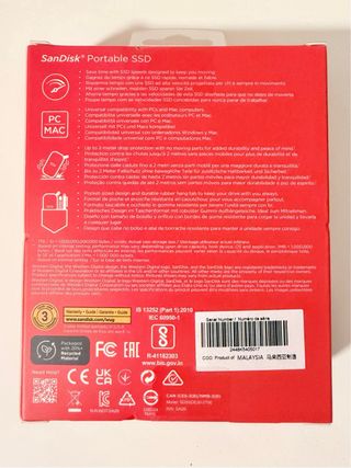 SanDisk SSD Externo Portátil 2TB Nuevo 3A Garantia