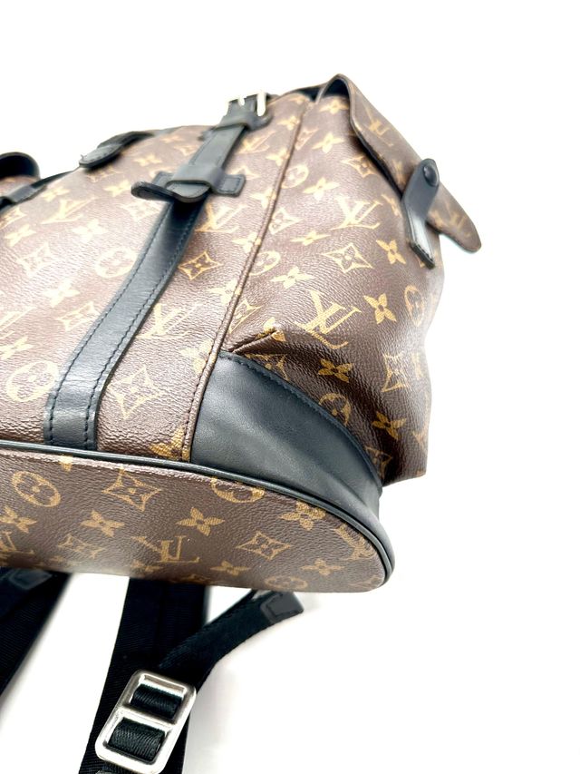 Mochila Louis Vuitton Christopher Marrón/Negra
