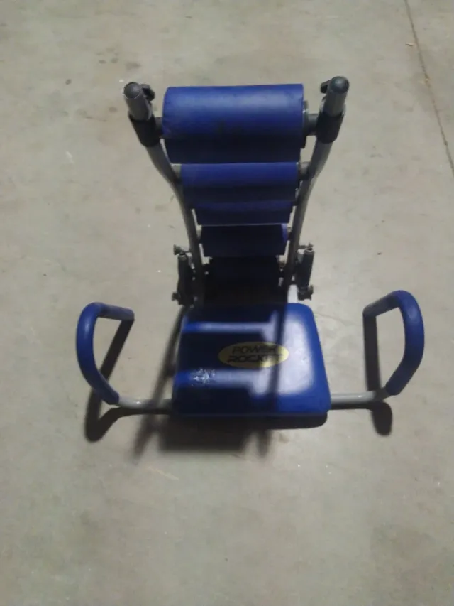 Silla de abdominales azul