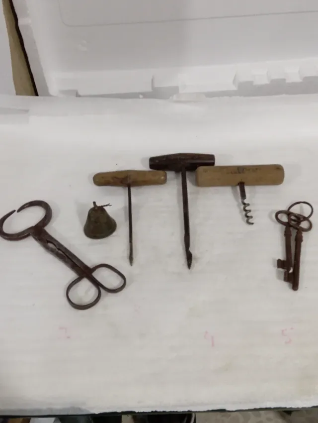 Lote de objetos antiguos