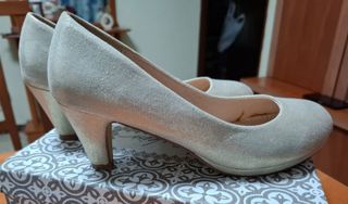 Tacones dorados/plateados para fiesta