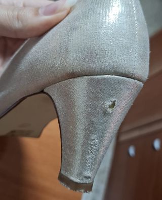 Tacones dorados/plateados para fiesta