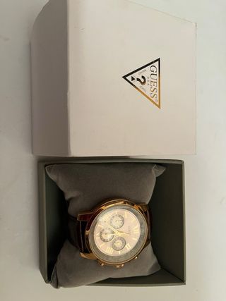 Reloj Guess Piel Hombre Marrón