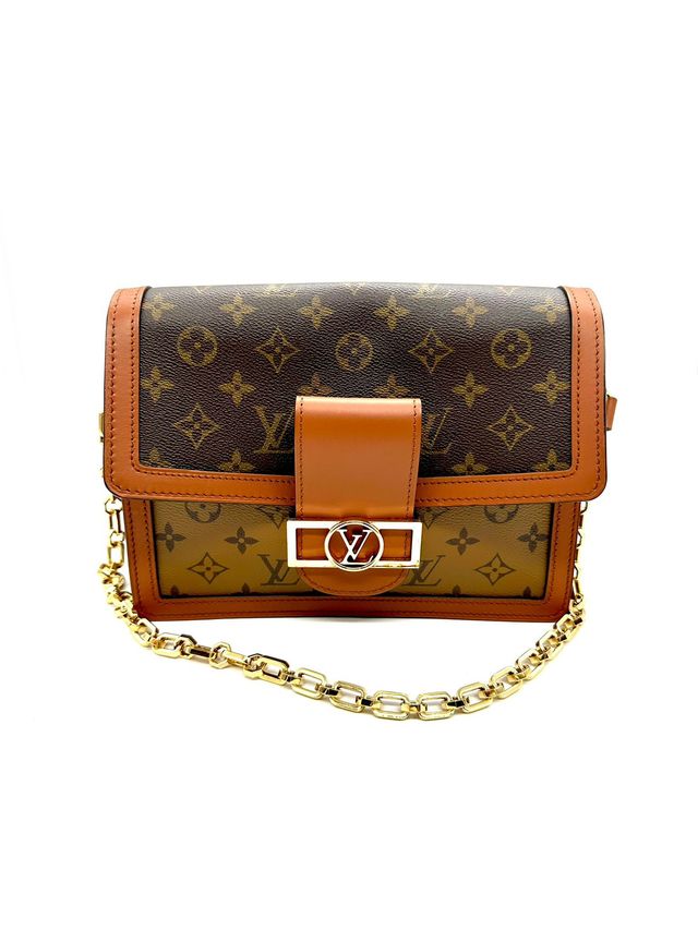 Bolso Louis Vuitton Dauphine Marrón/Dorado