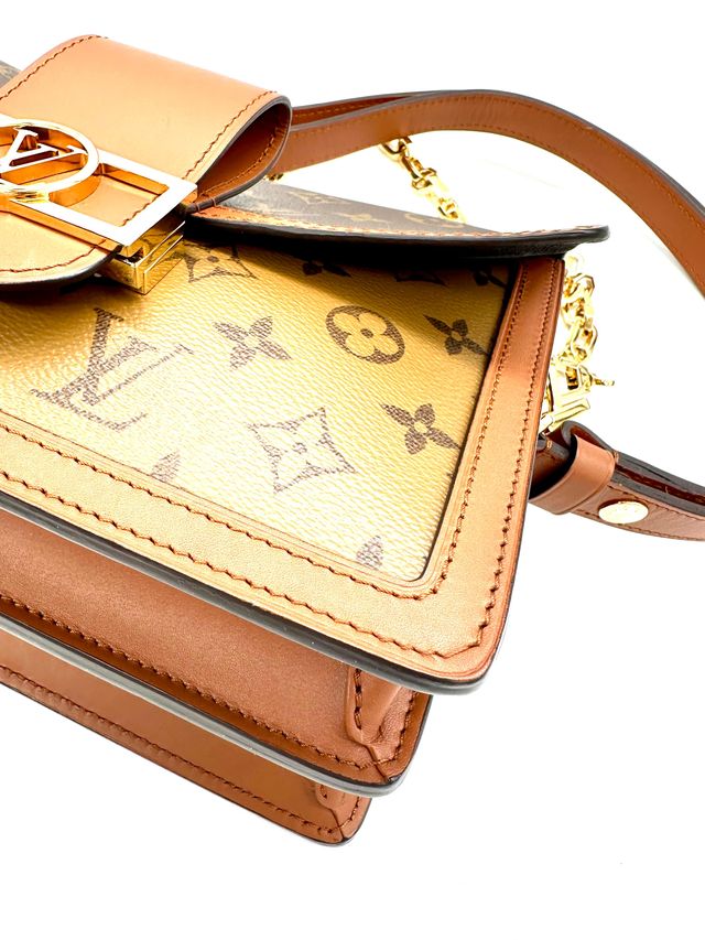 Bolso Louis Vuitton Dauphine Marrón/Dorado