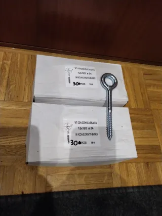 Tornillos para anclaje de andamios. 30 unidades.