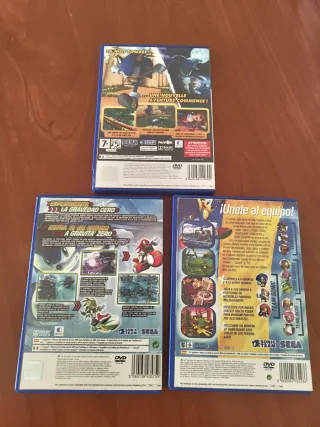 3  Cajas Sonic PS2