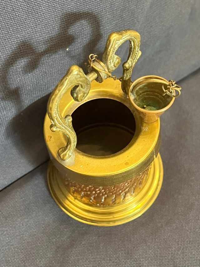 Pozzo decorativo rame e ottone