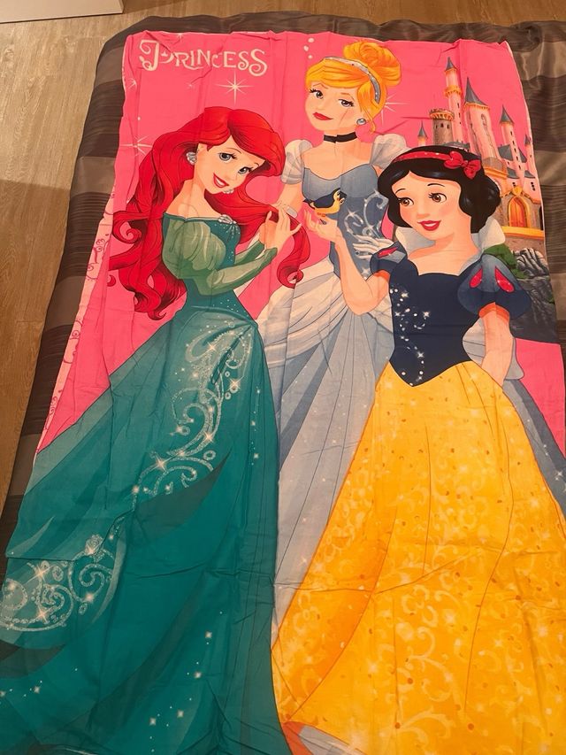 Funda nórdica y almohadón Princesas Disney