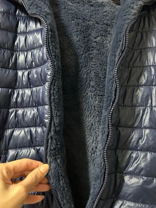 Giubbotto double face blu