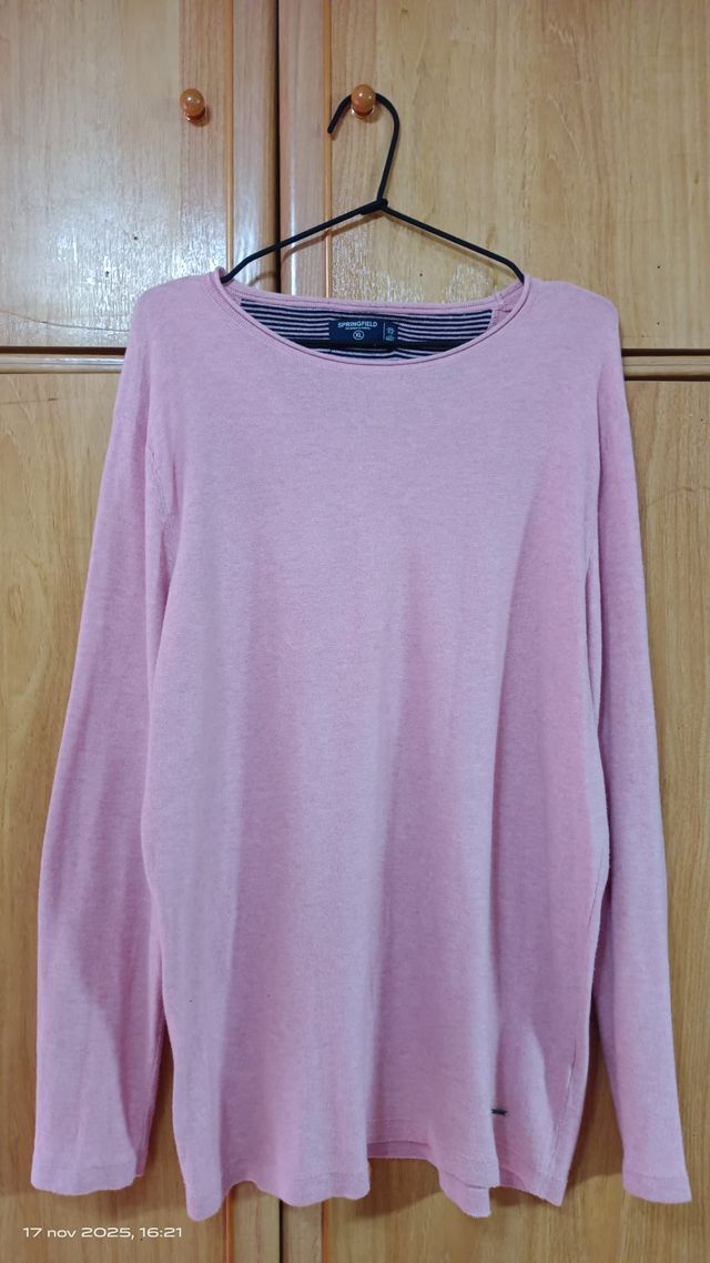 Camisa Rip Curl Beige y Azul Talla L