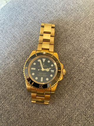 Reloj de lujo Bañado en Oro Negro