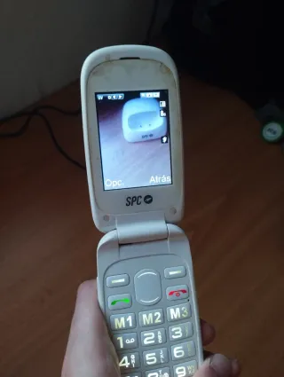 Móvil para mayores SPC Felicity Blanco con base