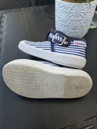 Superga Scarpe Bambino Righe Blu