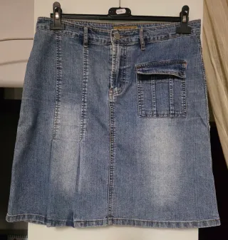 Falda vaquera elástica