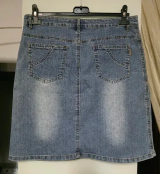 Falda vaquera elástica