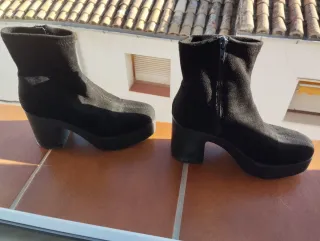 Botas negras tacón plataforma