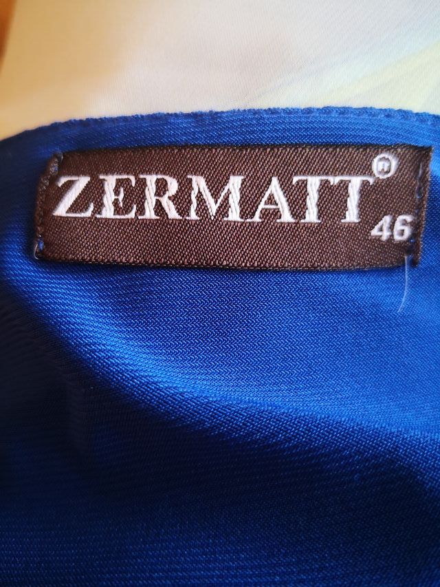 Blusón ZERMATT degradado azul/verde/blanco