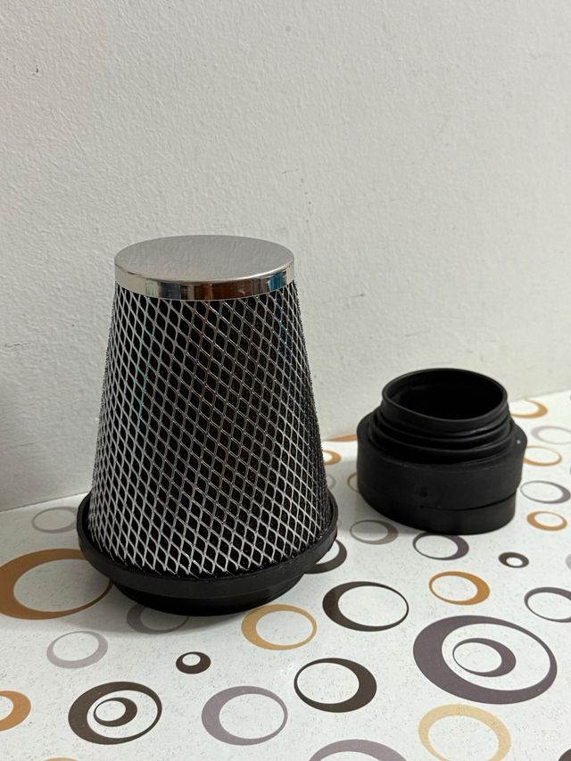 Filtro de Aire Cónico Cromado