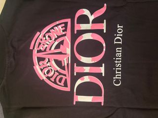 Sudadera Dior Negra con Logo Rosa