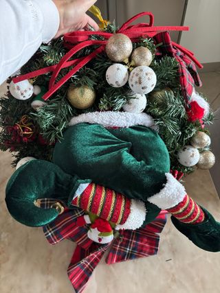 Addobbi Natale Elfo Tessuto