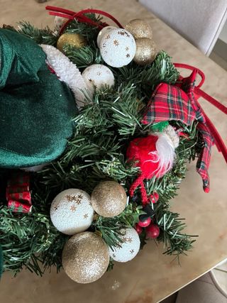 Addobbi Natale Elfo Tessuto