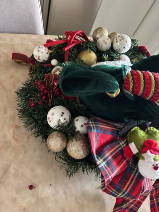 Addobbi Natale Elfo Tessuto