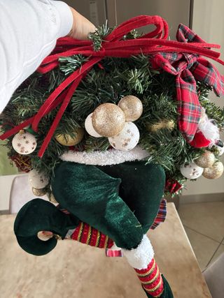 Addobbi Natale Elfo Tessuto