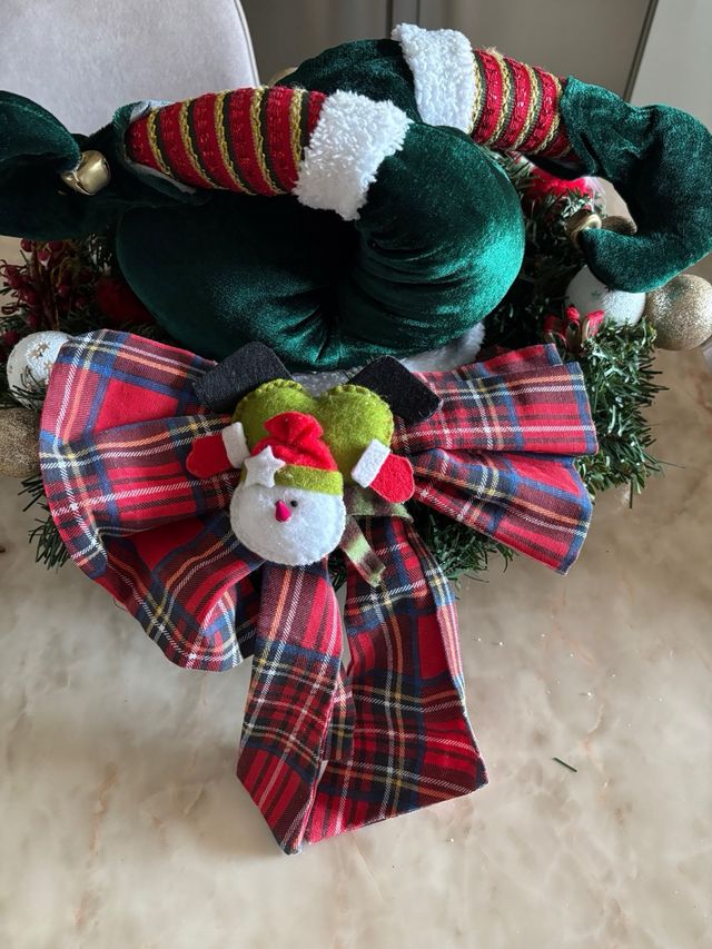 Addobbi Natale Elfo Tessuto