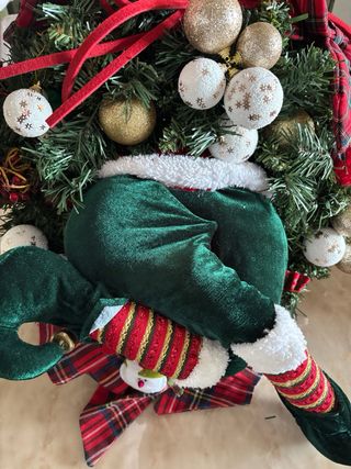 Addobbi Natale Elfo Tessuto