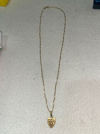 Cadena y colgante Valencia CF Oro 18K Peso 3’44gr