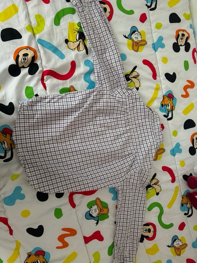 Camisa niño COCONUT cuadros morado/blanco talla 5