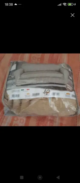 Copridivano tessuto beige/marrone