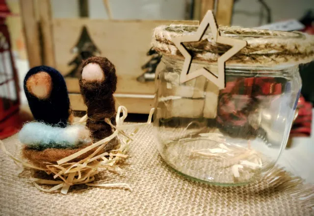 Belén/Misterio lana cardada