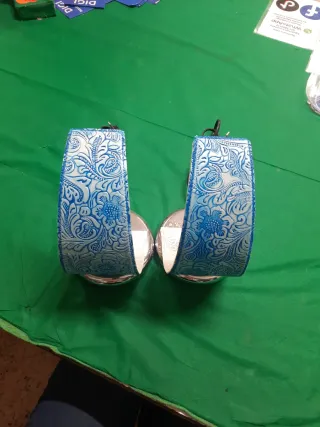 Coppia Lumi Pelle Azzurro/Blu