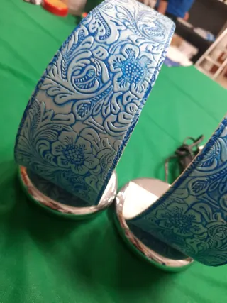 Coppia Lumi Pelle Azzurro/Blu