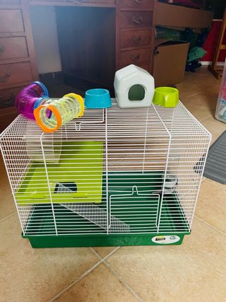 Gabbia per criceti con accessori