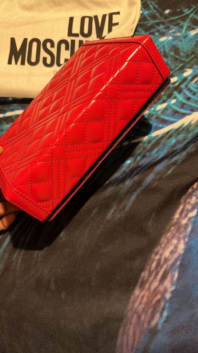 Bolso de mano Love Moschino rojo