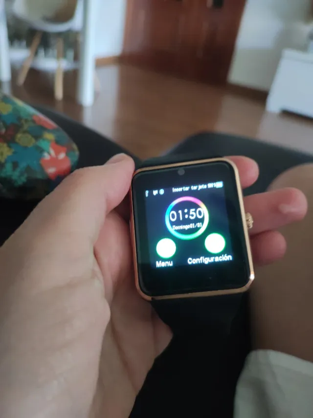 Reloj Inteligente Willful Negro y Dorado