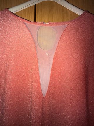 Vestido largo fiesta degradado flecos