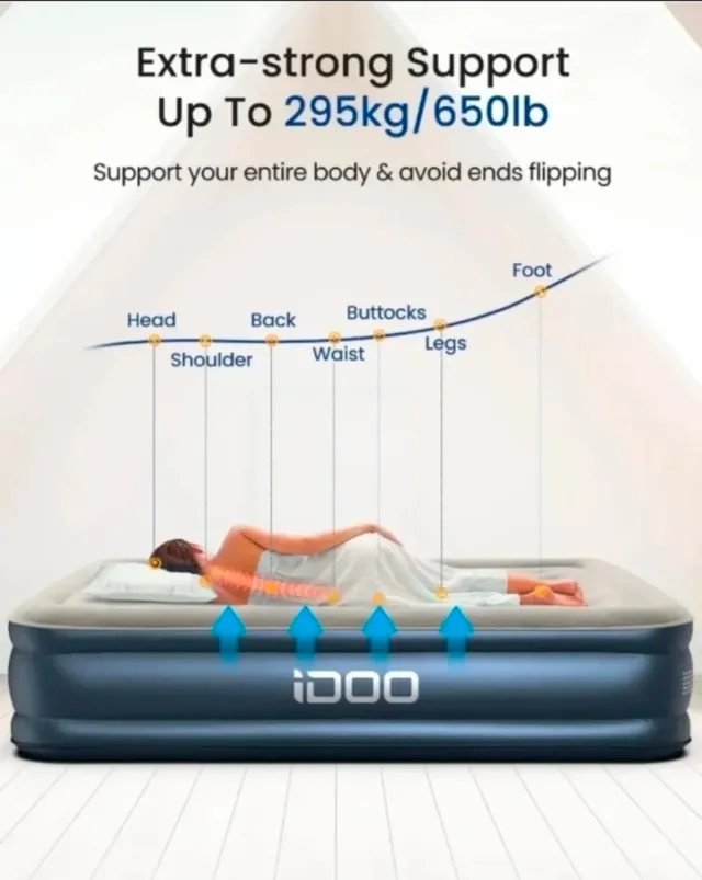 Colchón Hinchable IDOO con Bomba Nuevo