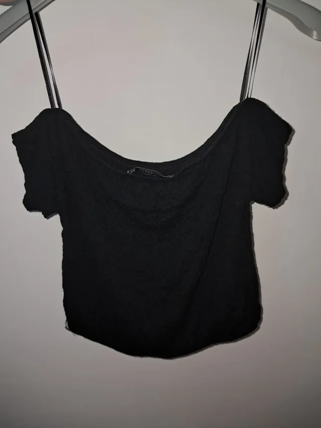 Blusa Pull&Bear Negra Talla L
