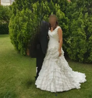 Vestido de Novia con Cancán