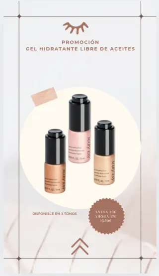 Mary Kay Iluminadores Líquidos (Oro y Rosa)
