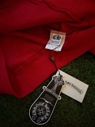 Sudadera Chrome Hearts Roja con Llamas