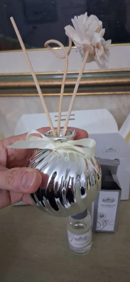 Profumatore Bagutta Vetro Argento e Fiori