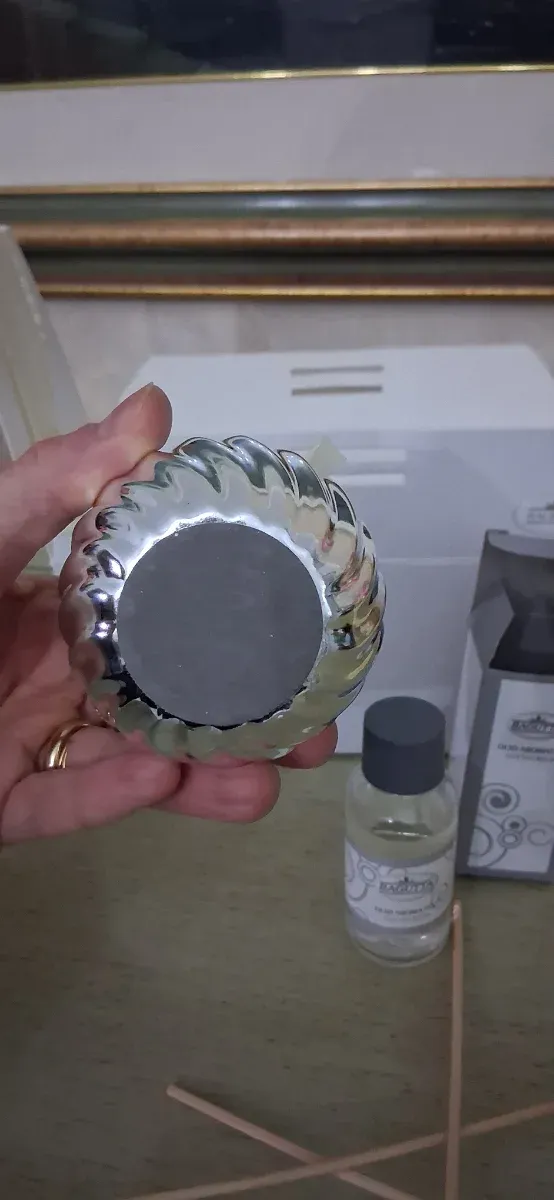 Profumatore Bagutta Vetro Argento e Fiori